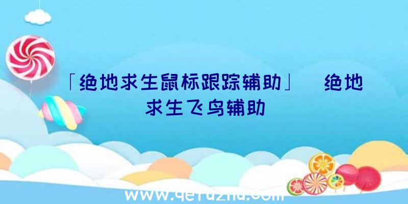 「绝地求生鼠标跟踪辅助」|绝地求生飞鸟辅助